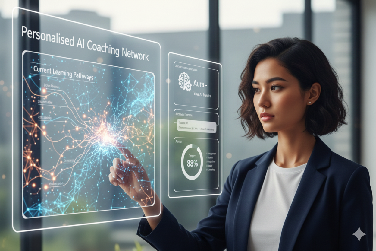 AI coach guiding agent performance with personalized insights