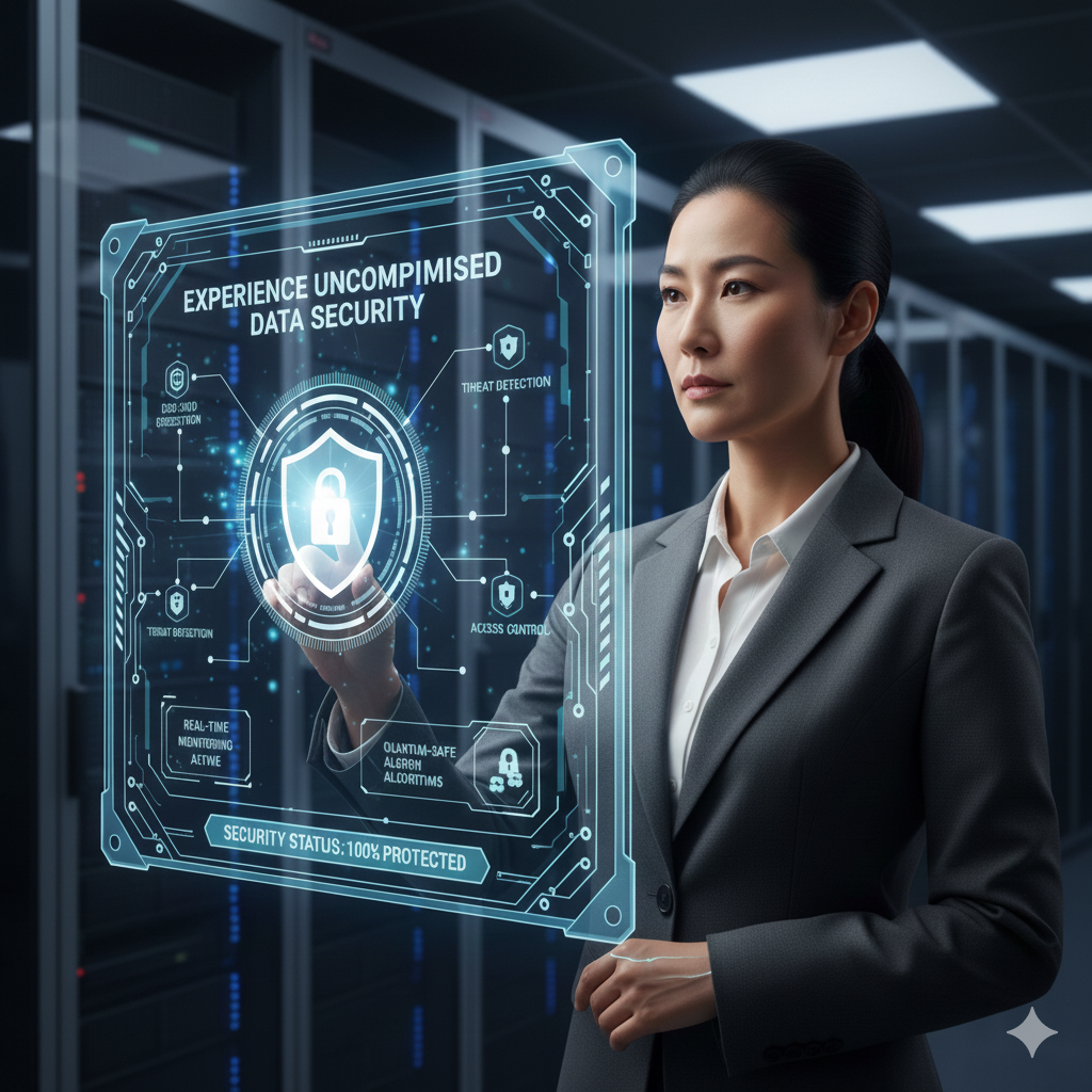 Secure AI audit trail illustrating data protection for conversations