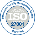 ISO 27001 Information Security Management System certification seal